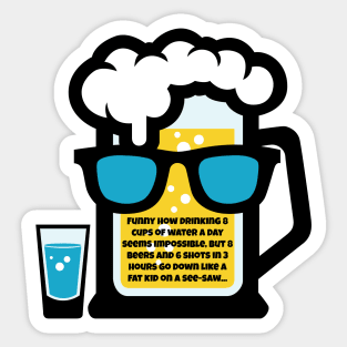 Beers And Shots Sticker